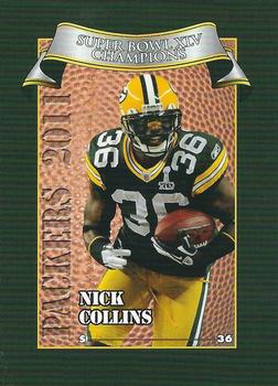 2011 Green Bay Packers Police - Town of Brookfield Police Department #17 Nick Collins Front