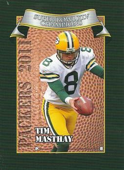 2011 Green Bay Packers Police - Town of Brookfield Police Department #18 Tim Masthay Front