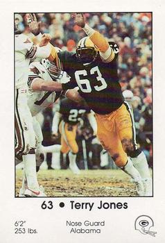 1983 Green Bay Packers Police - Waukesha Police Dept. #NNO Terry Jones Sr. Front