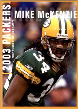 2003 Green Bay Packers Police - Larry Fritsch Cards,Stevens Point and the Town of Hull (Portage County) Fire Dept. #6 Mike McKenzie Front