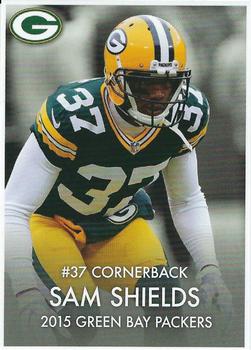 2015 Green Bay Packers Police - Support your local Police Department and Fire Department #17 Sam Shields Front