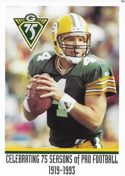1993 Green Bay Packers Police - The Guardian (Scot J Madson Agency) #9 Brett Favre Front