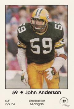 1985 Green Bay Packers Police - Sturgeon Bay Police Department #6 John Anderson Front
