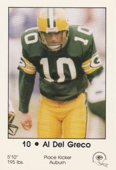 1985 Green Bay Packers Police - Sturgeon Bay Police Department #9 Al Del Greco Front