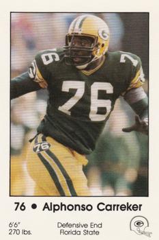 1985 Green Bay Packers Police - Sturgeon Bay Police Department #21 Alphonso Carreker Front
