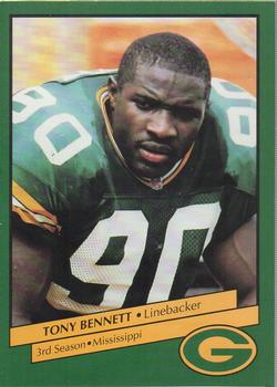 1992 Green Bay Packers Police - Copps Food Center, Your Local Law Enforcement Agency #2 Tony Bennett Front
