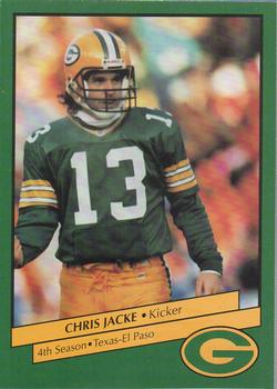 1992 Green Bay Packers Police - Copps Food Center, Your Local Law Enforcement Agency #3 Chris Jacke Front