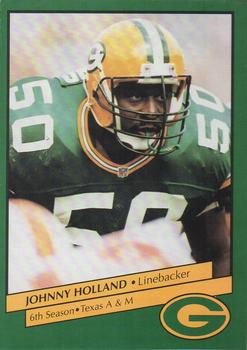 1992 Green Bay Packers Police - Copps Food Center, Your Local Law Enforcement Agency #5 Johnny Holland Front
