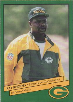 1992 Green Bay Packers Police - Copps Food Center, Your Local Law Enforcement Agency #9 Ray Rhodes Front