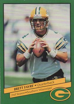 1992 Green Bay Packers Police - Copps Food Center, Your Local Law Enforcement Agency #14 Brett Favre Front