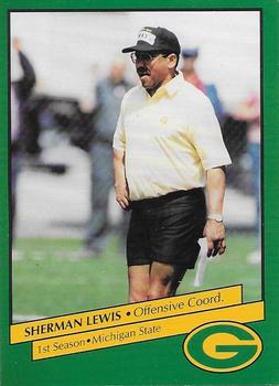 1992 Green Bay Packers Police - Copps Food Center, Your Local Law Enforcement Agency #16 Sherman Lewis Front