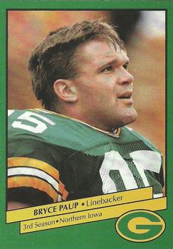 1992 Green Bay Packers Police - Eau Claire County Sheriff's Office, Royal Credit Union #15 Bryce Paup Front