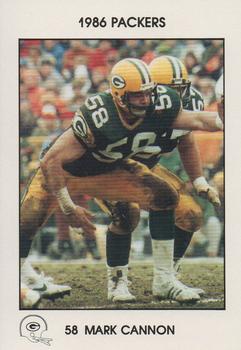 1986 Green Bay Packers Police - First Wisconsin Banks, Your Local Law Enforcement Agency #NNO Mark Cannon Front