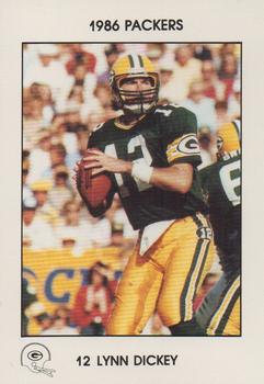 1986 Green Bay Packers Police - First Wisconsin Banks, Your Local Law Enforcement Agency #NNO Lynn Dickey Front