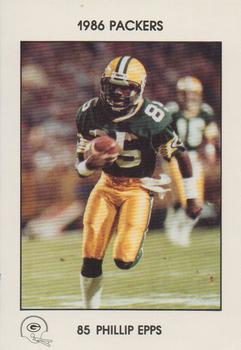1986 Green Bay Packers Police - First Wisconsin Banks, Your Local Law Enforcement Agency #NNO Phillip Epps Front