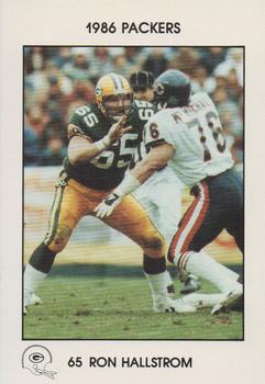 1986 Green Bay Packers Police - First Wisconsin Banks, Your Local Law Enforcement Agency #NNO Ron Hallstrom Front