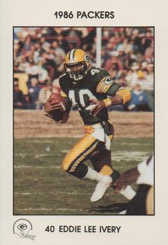 1986 Green Bay Packers Police - First Wisconsin Banks, Your Local Law Enforcement Agency #NNO Eddie Lee Ivery Front