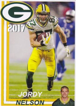 2017 Green Bay Packers Police - Stevens Point and the Town of Hull (Portage County) Fire Department #4 Jordy Nelson Front