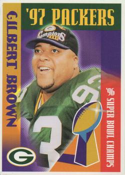 1997 Green Bay Packers Police - New Richmond Police Department, WIXK Radio #10 Gilbert Brown Front