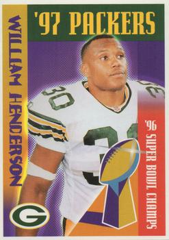 1997 Green Bay Packers Police - New Richmond Police Department, WIXK Radio #16 William Henderson Front