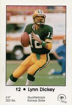1985 Green Bay Packers Police - First Wisconsin Banks, Your Local Law Enforcement Agency #25 Lynn Dickey Front