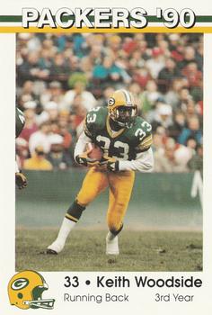 1990 Green Bay Packers Police - Valley Bank & Copps Food Center #2 Keith Woodside Front