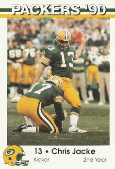 1990 Green Bay Packers Police - Valley Bank & Copps Food Center #3 Chris Jacke Front