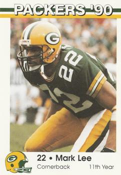 1990 Green Bay Packers Police - Valley Bank & Copps Food Center #16 Mark Lee Front