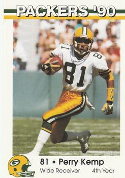 1990 Green Bay Packers Police - Valley Bank & Copps Food Center #18 Perry Kemp Front