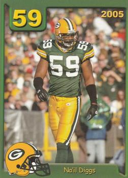 2005 Green Bay Packers Police - Larry Fritsch Cards,Stevens Point and the Town of Hull (Portage County) Fire Dept. #10 Na'il Diggs Front