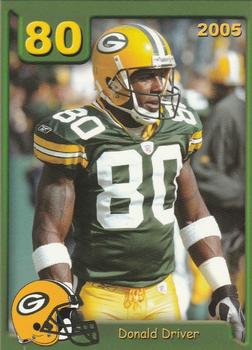 2005 Green Bay Packers Police - Larry Fritsch Cards,Stevens Point and the Town of Hull (Portage County) Fire Dept. #15 Donald Driver Front