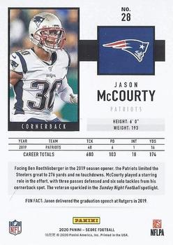 2020 Score #28 Jason McCourty Back