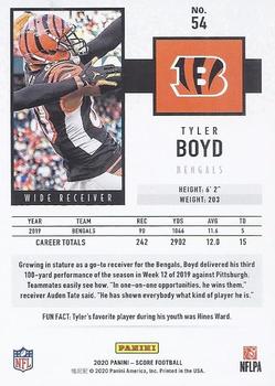2020 Score #54 Tyler Boyd Back