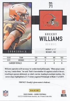2020 Score #71 Greedy Williams Back