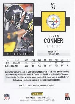2020 Score #76 James Conner Back