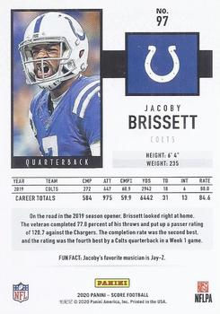 2020 Score #97 Jacoby Brissett Back