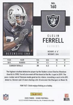 2020 Score #160 Clelin Ferrell Back