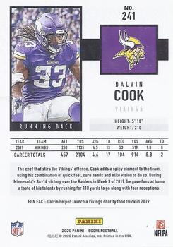 2020 Score #241 Dalvin Cook Back