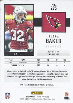 2020 Score #295 Budda Baker Back
