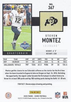 2020 Score #367 Steven Montez Back