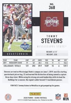 2020 Score #368 Tommy Stevens Back