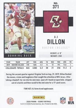 2020 Score #371 AJ Dillon Back