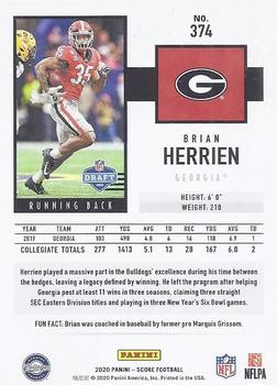 2020 Score #374 Brian Herrien Back
