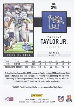 2020 Score #390 Patrick Taylor Jr. Back
