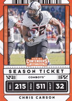 2020 Panini Contenders Draft Picks #14 Chris Carson Front