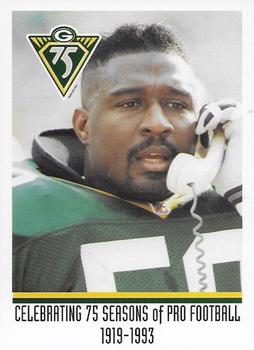 1993 Green Bay Packers Police - Menominee Police Dept. #16 Johnny Holland Front