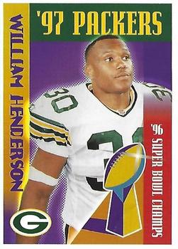 1997 Green Bay Packers Police - Charter Hospital, West Allis Police Association, West Allis Police Department #16 William Henderson Front
