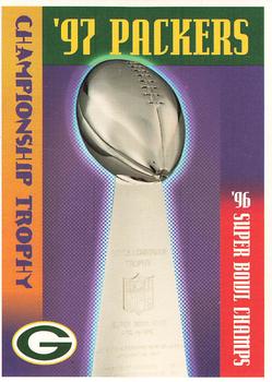 1997 Green Bay Packers Police - Waterford Police Dept.,Woodland, Pier 1, Rivermoor Country Club #1 Super Bowl XXXI Trophy Front