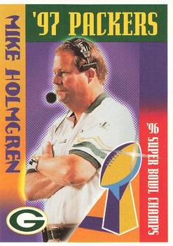 1997 Green Bay Packers Police - Waterford Police Dept.,Woodland, Pier 1, Rivermoor Country Club #2 Mike Holmgren Front