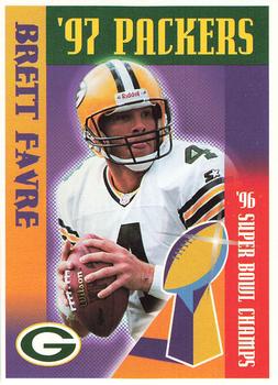 1997 Green Bay Packers Police - Waterford Police Dept.,Woodland, Pier 1, Rivermoor Country Club #4 Brett Favre Front